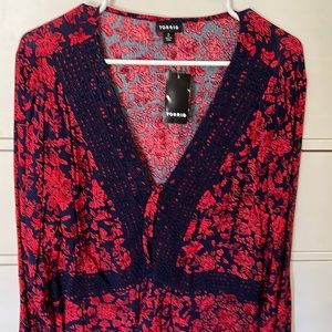 NWT Torrid boho style blouse